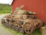  A tank waiting restoration at Setermoen Miltary Museum.